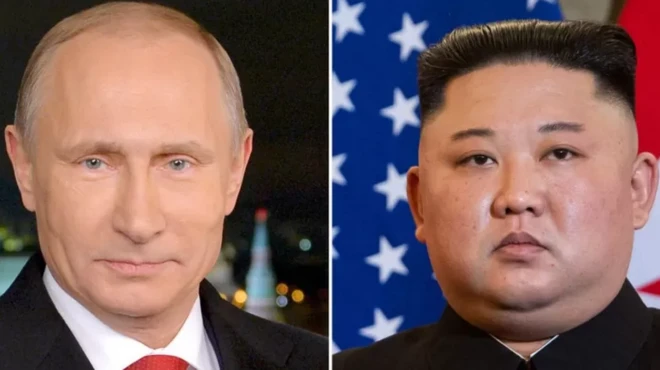Vladimir Poutine et Kim Jong-un