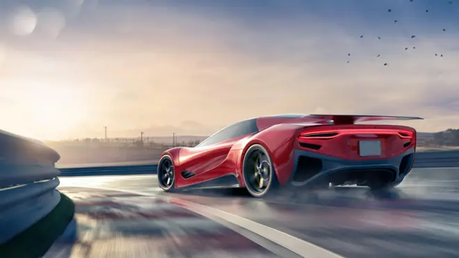 червоне авто