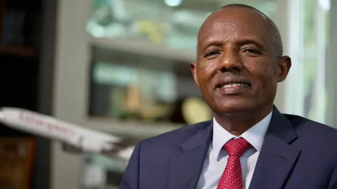 የኢትዮጵያ አየር መንገድ ዋና ሥራ አስፈጻሚ አቶ መስፍን ጣሰው