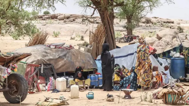 Çad'a sığınan Sudanlılar