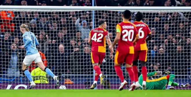 Manchester City, Galatasaray karşısında 10. dakikada Erling Haaland'ın golüyle öne geçti