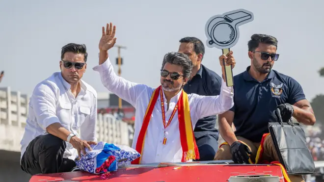 தமிழக வெற்றி கழக தலைவர் விஜய்