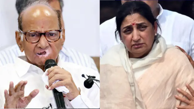 शरद और सुनेत्रा पवार