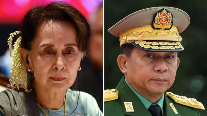 ၂၀၁၉ ခုနှစ် အာဆီယံထိပ်သီးအစည်းအဝေးပွဲမှာတွေ့ရတဲ့ ဒေါ်အောင်ဆန်းစုကြည်နဲ့ ၇၁ ကြိမ်မြောက် အာဇာနည်နေ့ အခမ်းအနားမှာတွေ့ရတဲ့ စစ်ခေါင်းဆောင် ဗိုလ်ချုပ်မှူးကြီးမင်းအောင်လှိုင်