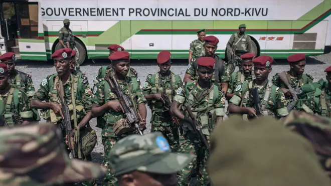 Ingabo z'Uburundi zari muri Kivu ya Ruguru mu butumwa bw'ishirahamwe rya Afrika y'ubuseruko, EAC