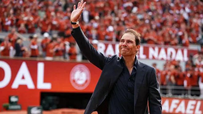 رافاييل نادال في حفل تكريمه في باريس