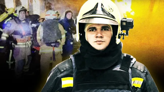 Начальник караула спасателей Александр Гужва