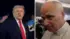 トランプ米大統領と教皇レオ14世の写真が並べてある