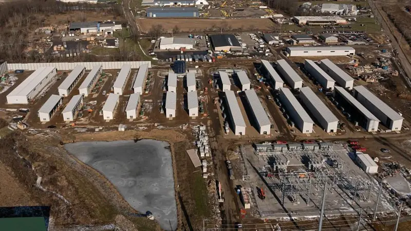 A large, multi-building data center in Ohio, USA.