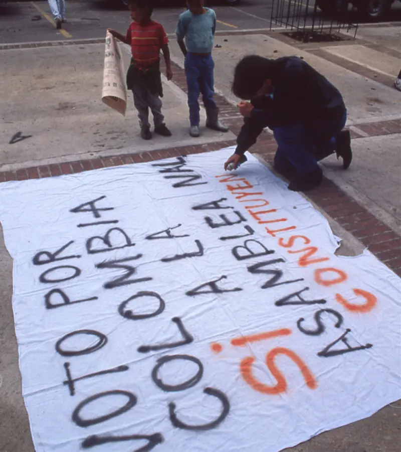 Imagen de una manifestación popular