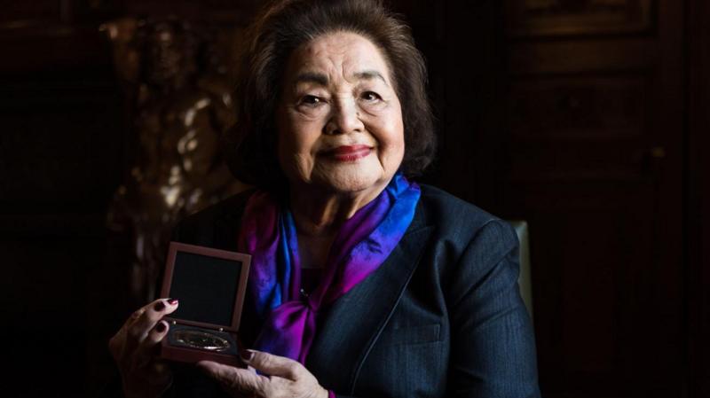 Setsuko Thurlow ta samu kyautar kyautar Nobel ta zaman lafiya a Yaƙin Duniya na Kawar da makaman nukiliya