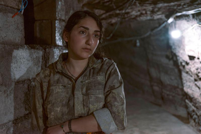 Las combatientes del batallón kurdo femenino que están listas para luchar contra el régimen iraní