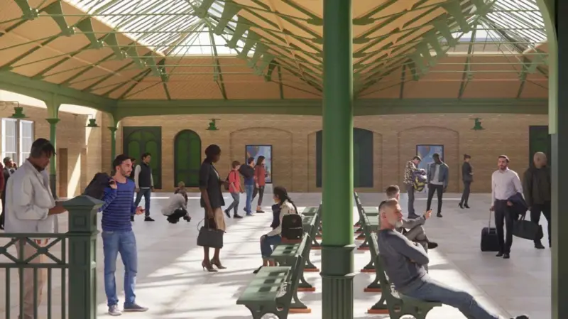 Se revelan nuevos diseños de techos de estaciones de tren