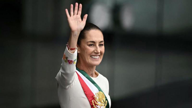 Claudia Sheinbaum durante su juramentación como presidenta.