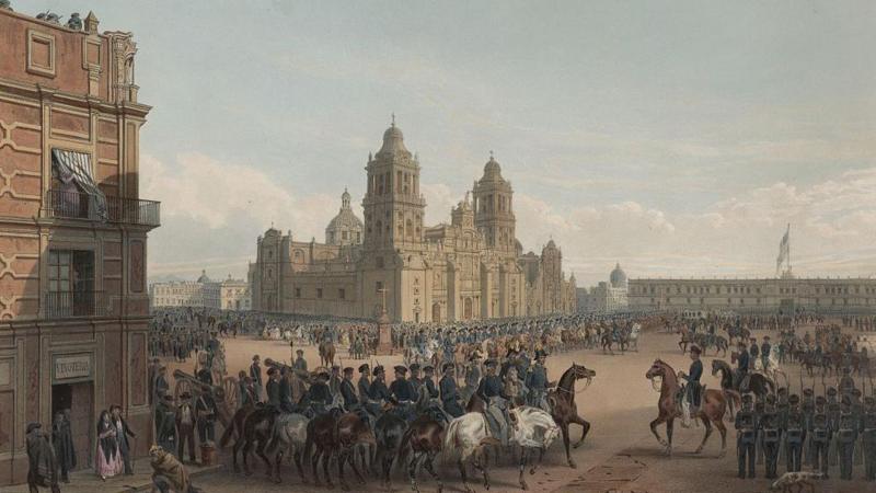 Qué pasó en los 9 meses en los que la bandera de EE.UU. ondeó en el Zócalo de Ciudad de México