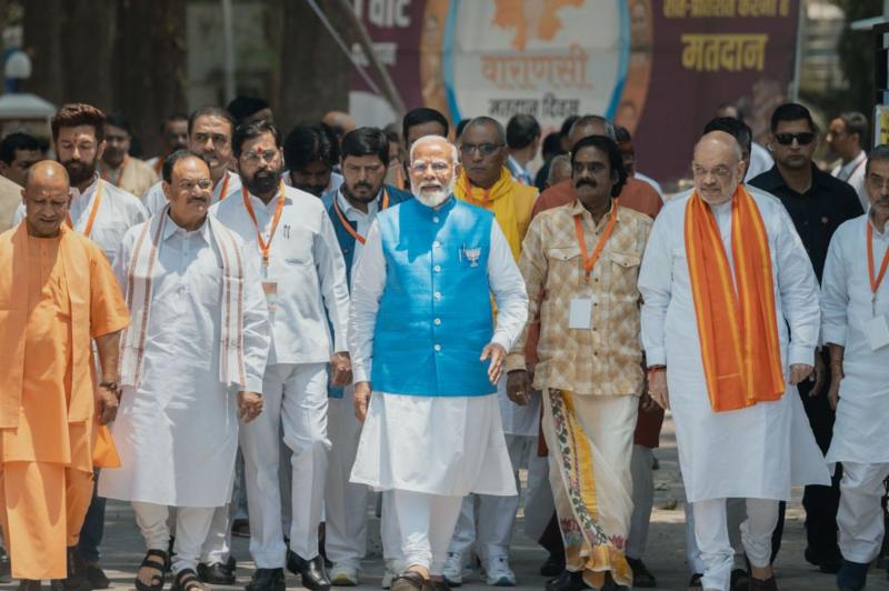 Modi with leaders