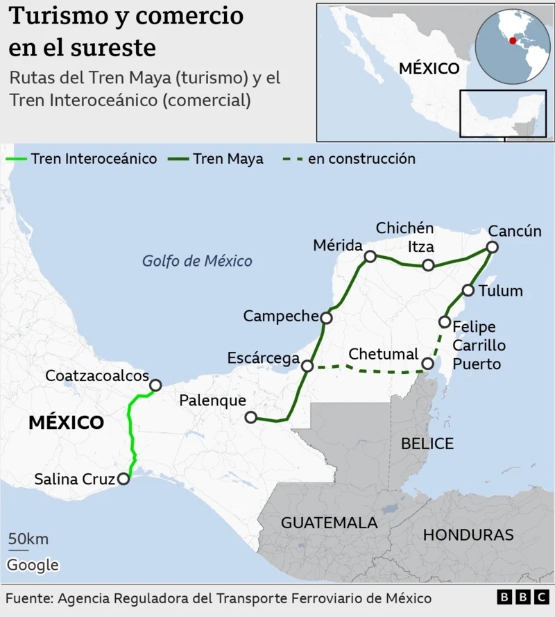 trenes en México