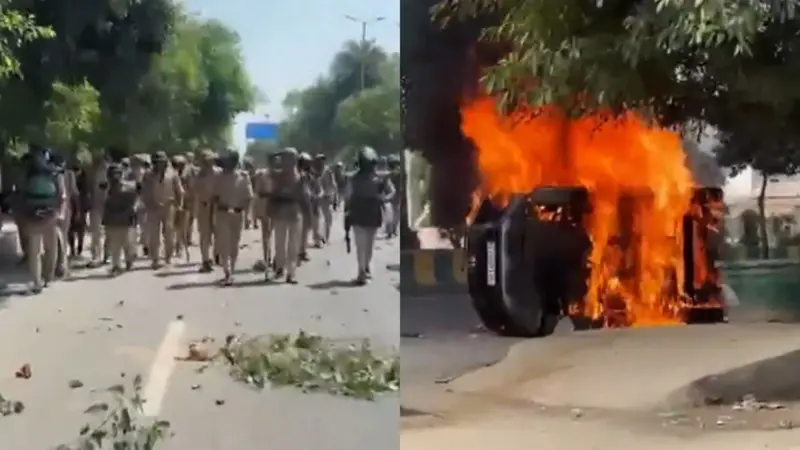 भारतको नोएडामा तलब बढाउन माग गर्दै मजदुरको प्रदर्शन हिंसक, ‘हाइ अलर्ट’मा दिल्ली प्रहरी