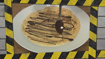 Recipe: Hazelnut and Dark Chocolate Pancake Cake - CBBC - BBC