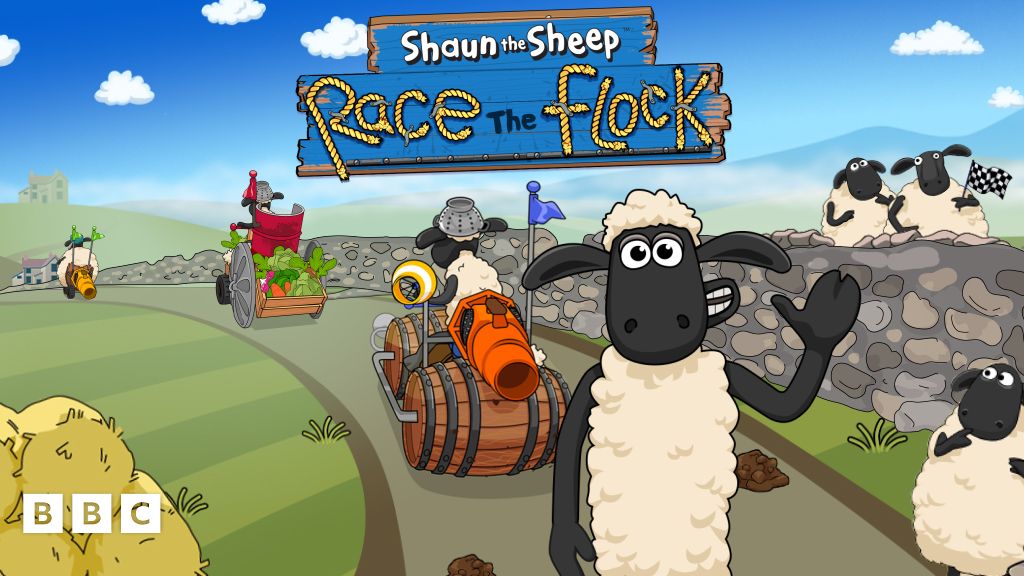 Shaun the Sheep - Race the Flock Game - CBBC