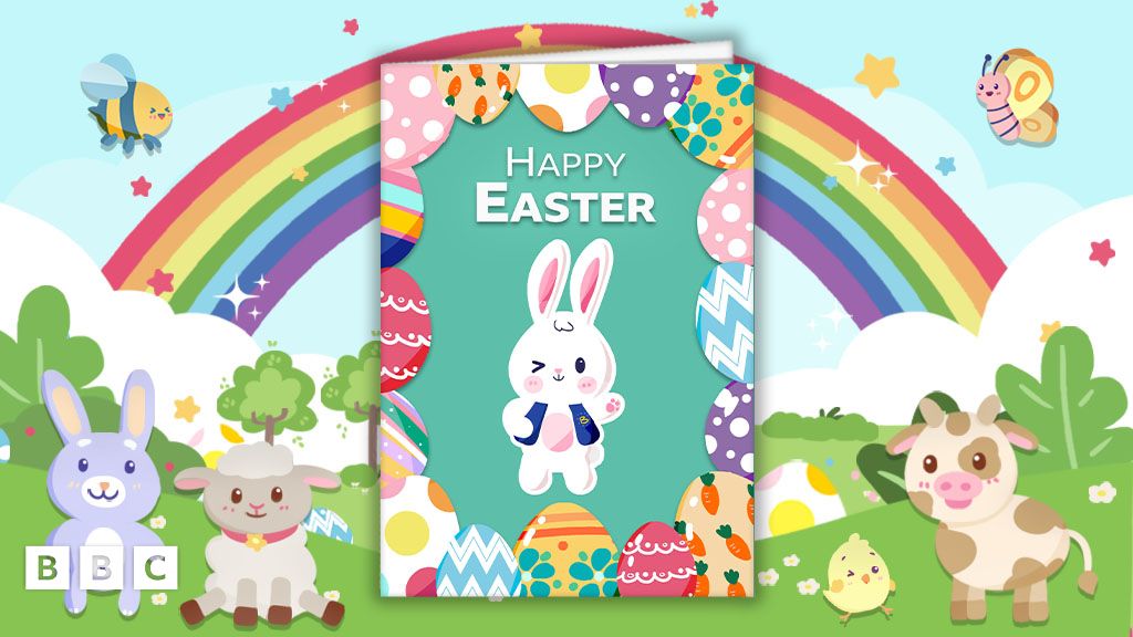 CBeebies Easter bunny card - CBeebies