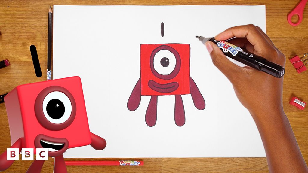 How To Draw Numberblock One - CBeebies - BBC