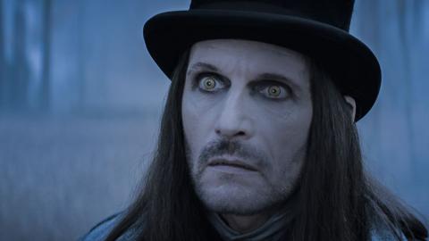 Dracula wearing a top hat from Heirs of the Night.