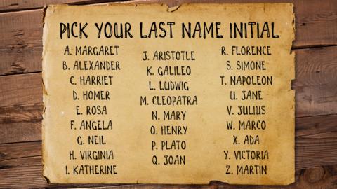 Horrible Histories Name Generator - CBBC