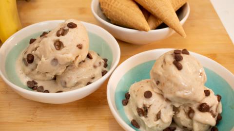 \u2018Click Click to watch Omari\u2019s recipe for \u2018Banana vegan chocolate chip icecream\u2019