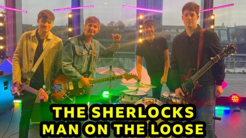 THE SHERLOCKS POSING