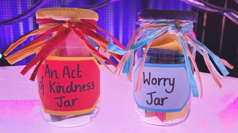 A worry jar and a good deeds jar.