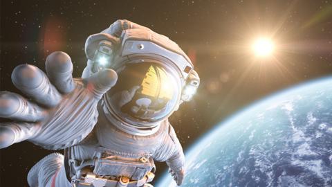 Astronaut in space.