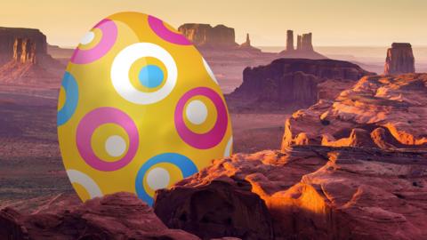 A giant Easte egg in Monument Valley, USA