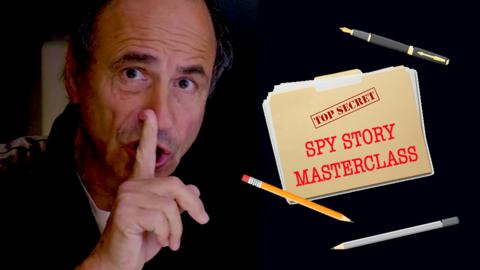 Anthony Horowitz looking secretive.