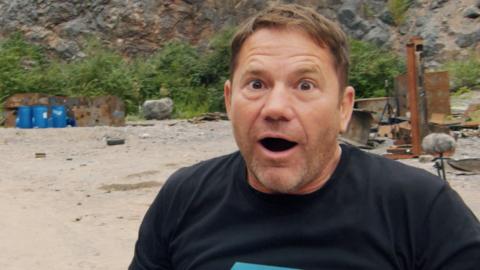 Steve Backshall looking surprised.