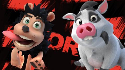 Gnasher and Rasher.