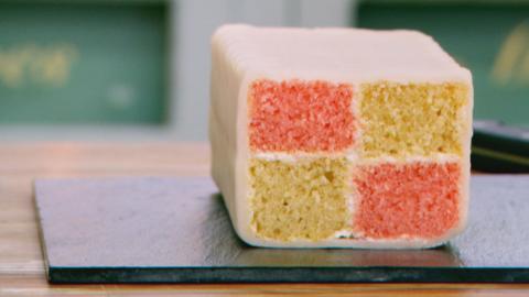 A Battenburg cake.