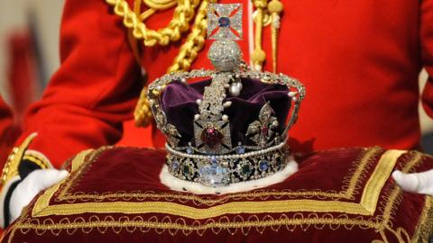 Close up of the Crown Jewels