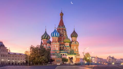 Saint Basil's Cathedral in Russia.