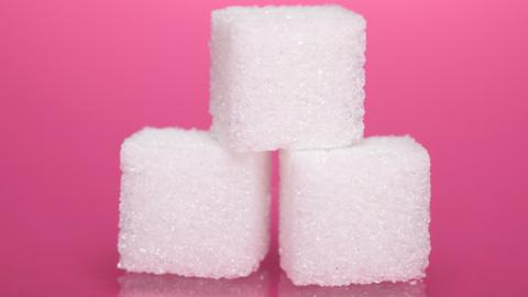 Three sugar cubes.