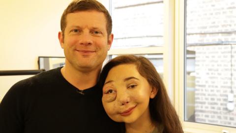 Dermot O'Leary and Nikki Lilly.