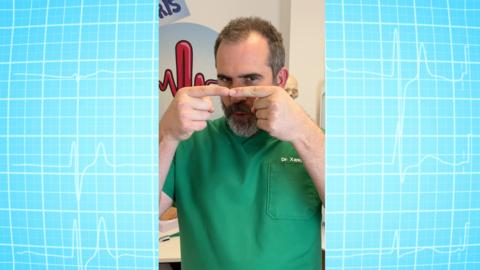 Doctor Xand shows how to make a mini sausage out of your fingers!