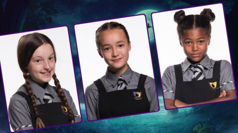 Mildred, Felicity and Enid from The Worst Witch.