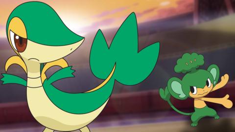 Snivy and Pansage.