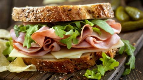 A ham salad sandwich.