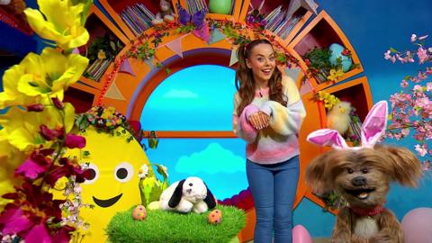 Click to watch the Easter Song from CBeebies House.