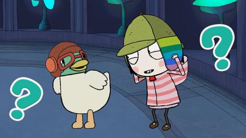 Sarah and Duck super fan quiz content card