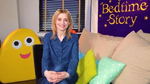 Click to watch Full Anne-Marie Duff read The Snatchabook for CBeebies Bedtime Stories.