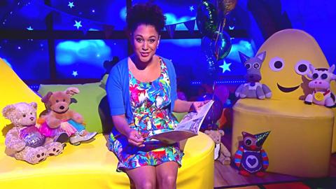 Click to watch Cat Sandion read Hernando Fandango the Great Dancing Dog for CBeebies Bedtime Stories.