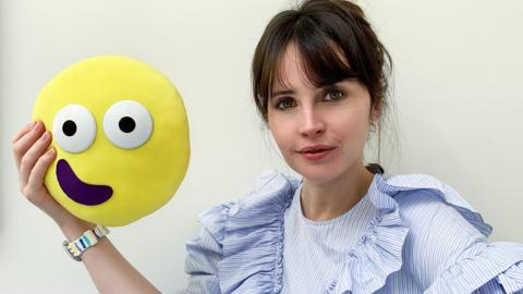 Click to watch Felicity Jones read The Huffalots for CBeebies Bedtime Stories.